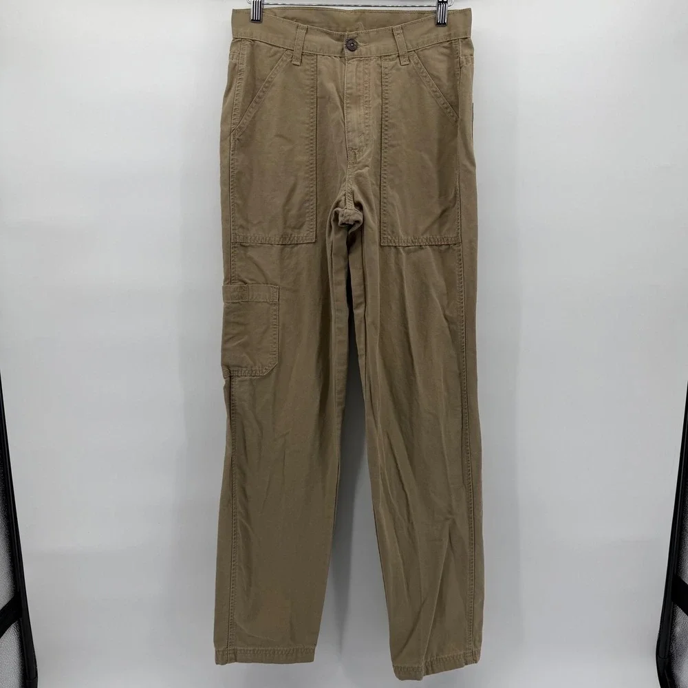 Levi's Dry Goods Carpenter Pant Mens 29x34 Vintage Y2K Tan Khaki Cotton Trousers - Picture 2 of 11